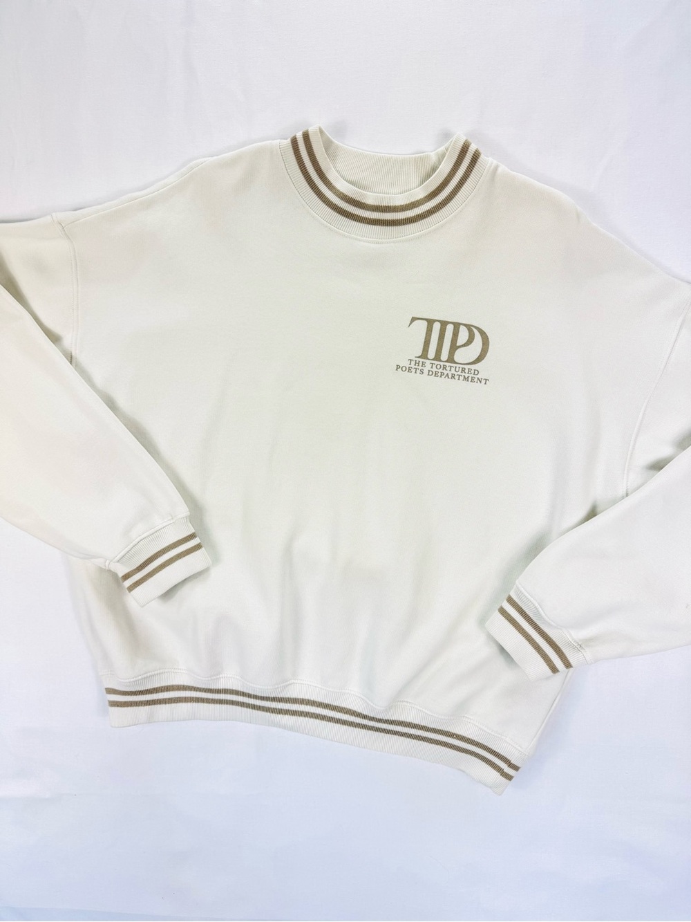 Taylor Swift The Tortured Poets Department Crewneck sweatshirt cream